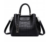 Женская кожаная сумка 3706 BLACK